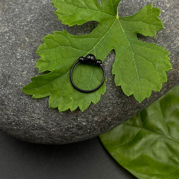 Black Beads Nose Ring